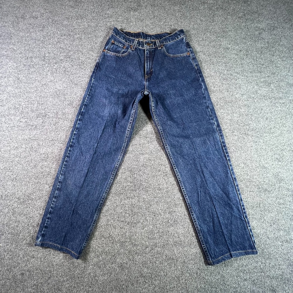 Vintage Levi's 560 Straight Jeans Women's 9 Blue Cotton Denim Loose-Fit Workwear